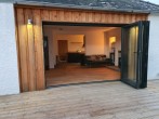 Bi-fold doors to terrace